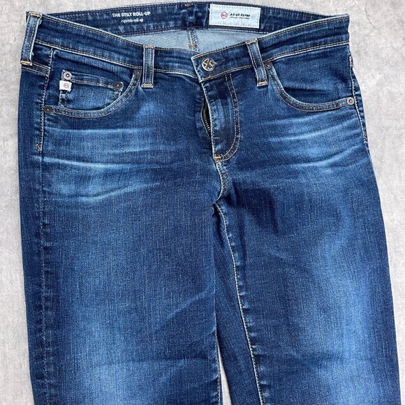 Adriano Goldschmied Jeans Women 29 Stilt Roll Up Cigarette Low Stretch USA - Picture 2 of 13